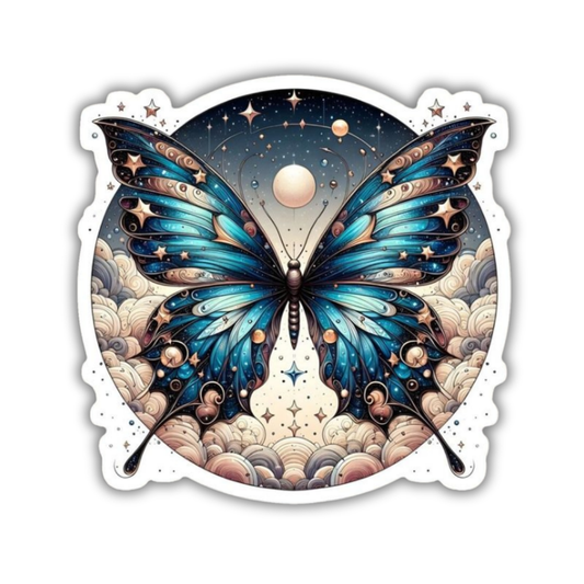 Galaxy Butterfly Sticker