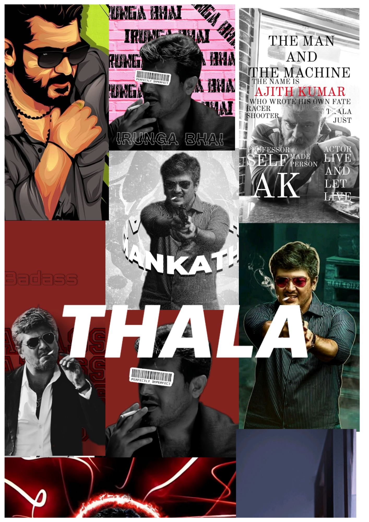 Thala Ajith Wall Poster Collection (Set of 8)