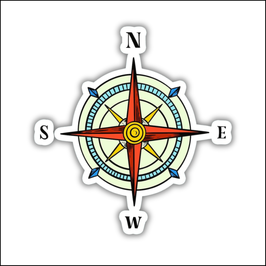 Travel Compass V1 Sticker