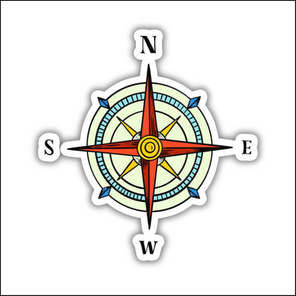 Travel Compass V1 Sticker