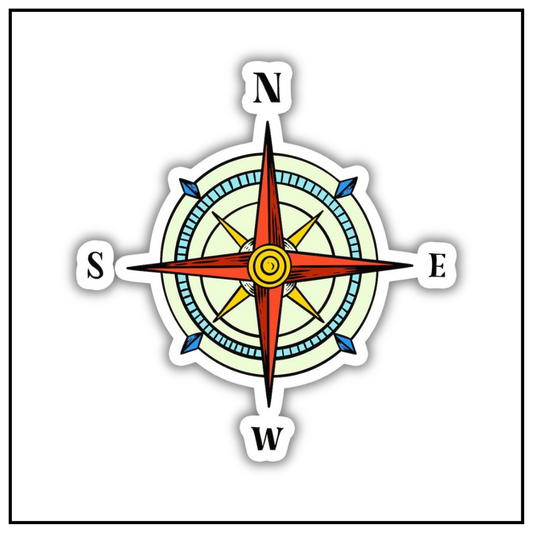 Travel Compass V1 Sticker