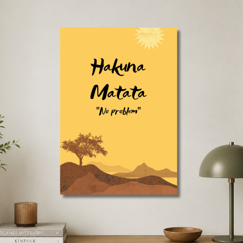 Hakuna matata wall poster