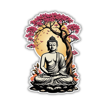 Blossom Buddha Sticker