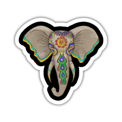 Mandala Elephant Sticker