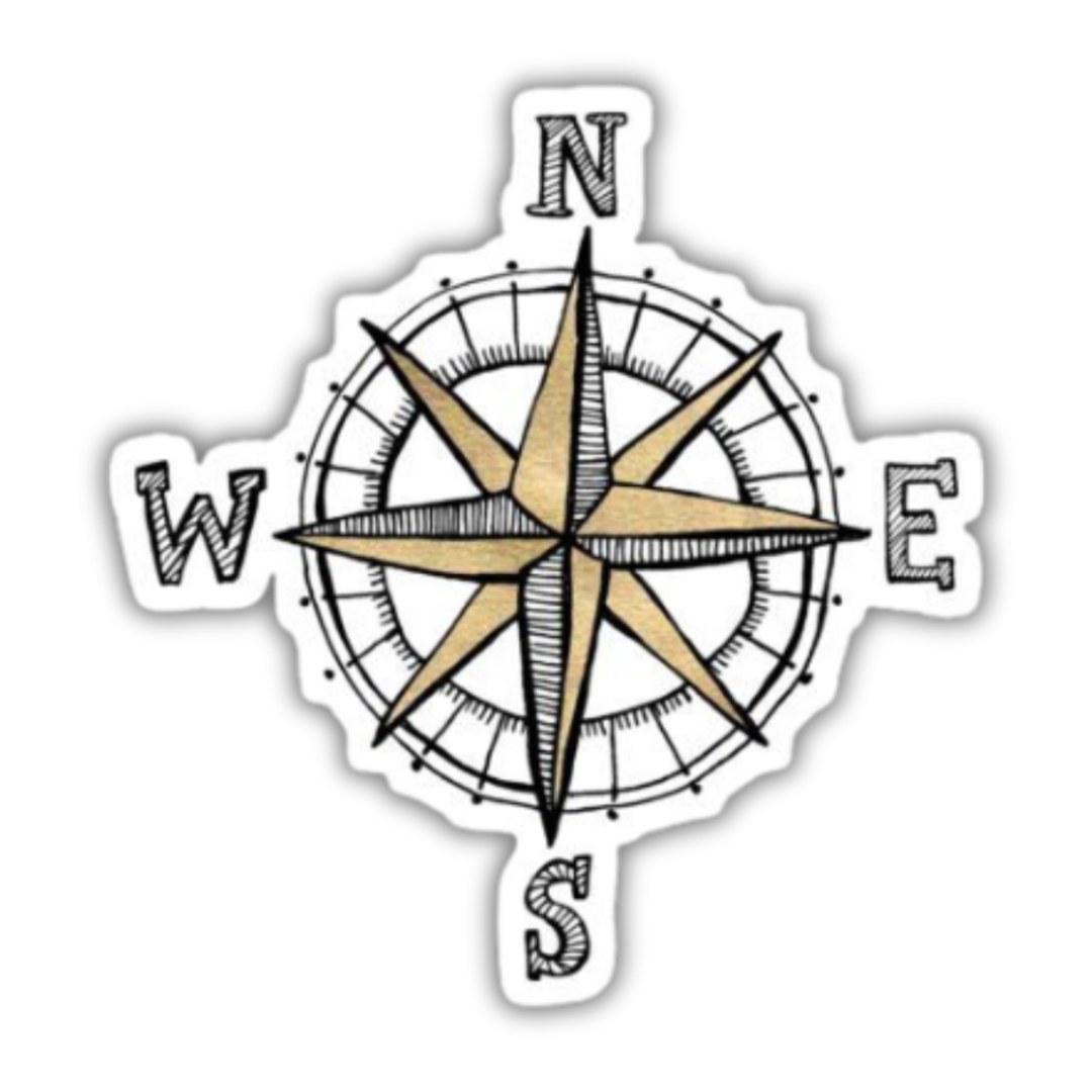 Travel Compass V2 Sticker