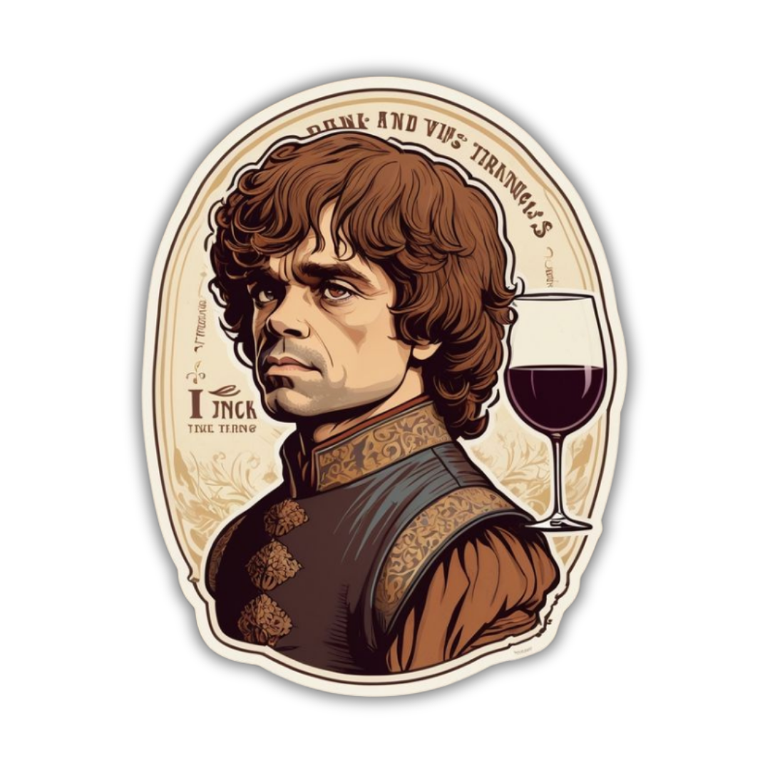 Lord of Wine and Words Sticker