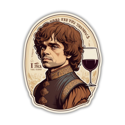 Lord of Wine and Words Sticker