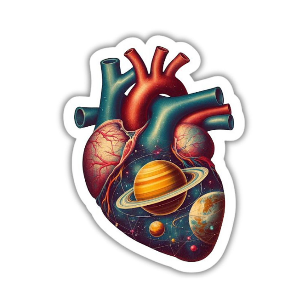 Cosmic Heart Sticker