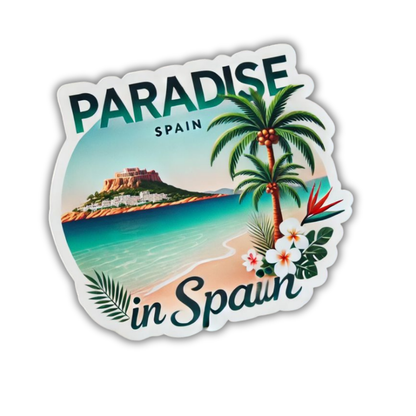 Paradise in Spain Sticker