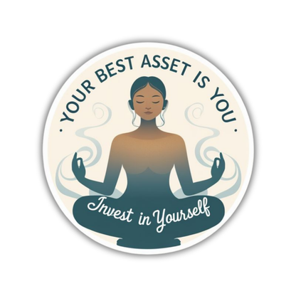 Invest in yourself Sticker