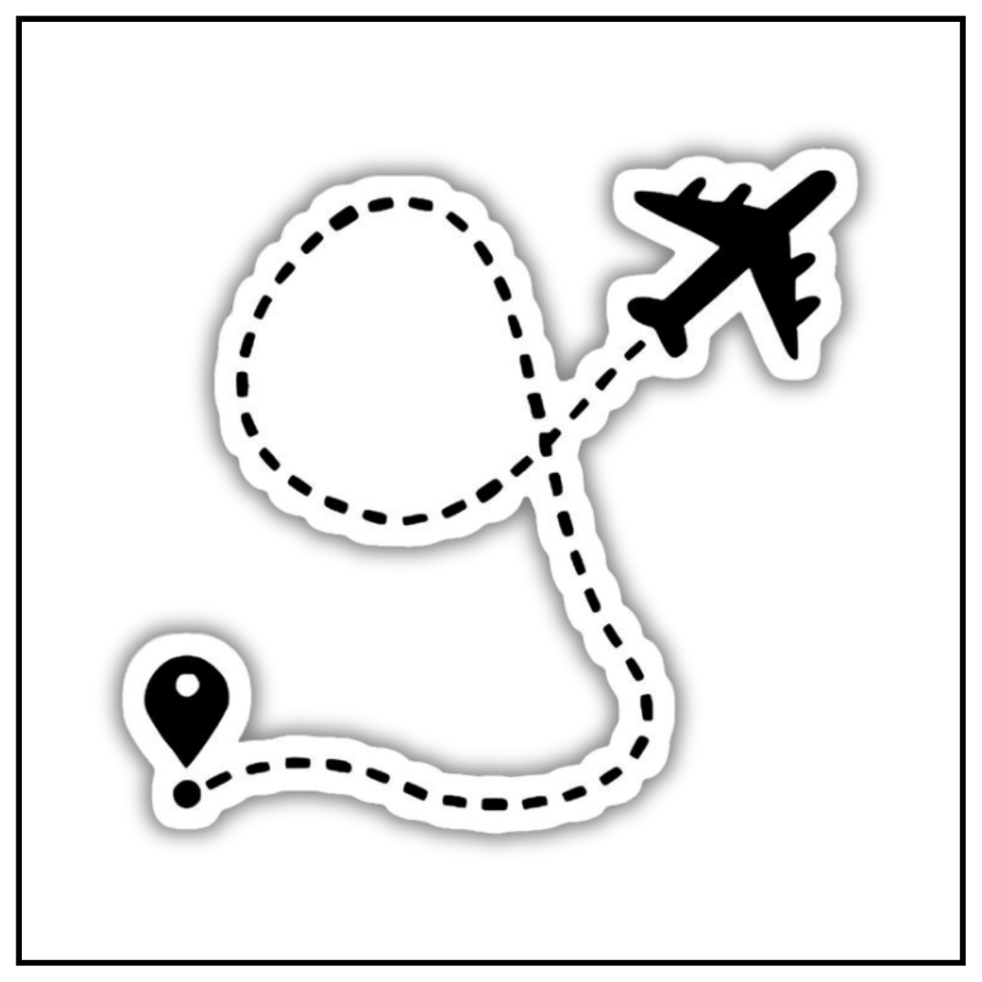 No Destination Sticker