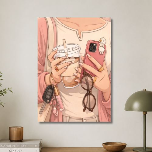 Cool girl wall poster