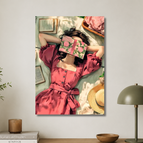 Reading beauty wall poster