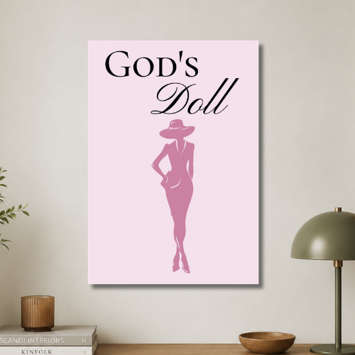 God's doll wall poster
