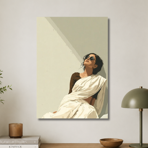 Cool with saree wall poster
