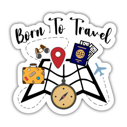 Born To Travel V1 Sticker