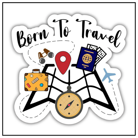 Born To Travel V1 Sticker