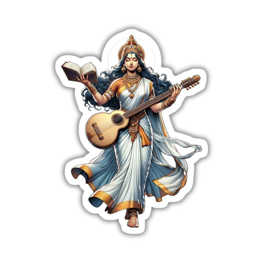 Saraswati Devi Sticker