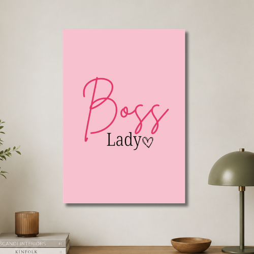 Boss lady wall poster