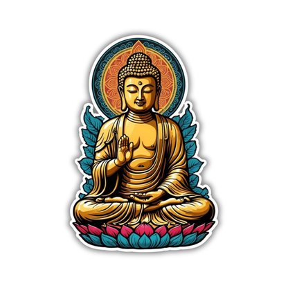 Golden Buddha Sticker