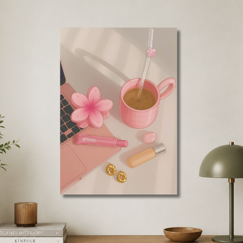 break with coffee wall poster