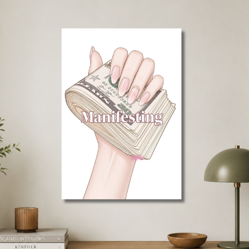 Manifesting wall poster