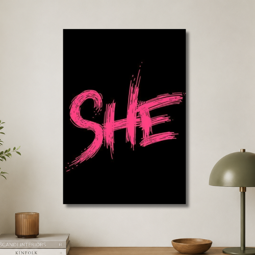 SHE wall poster