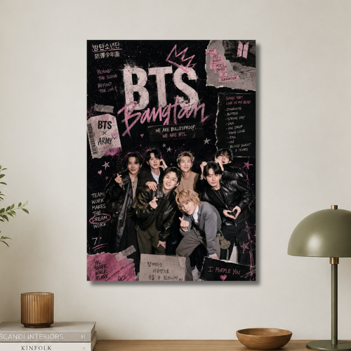 BTS Bangtan wall poster