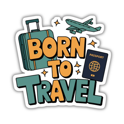 Born To Travel V3 Sticker