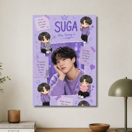 BTS: Suga wall poster