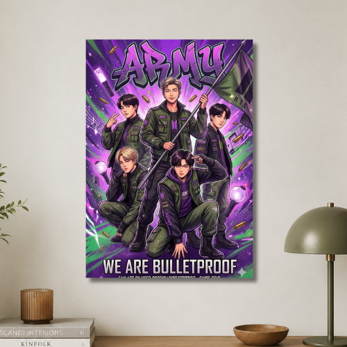 BTS: army we are bulletproof wall poster