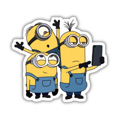 Minions Selfie Sticker