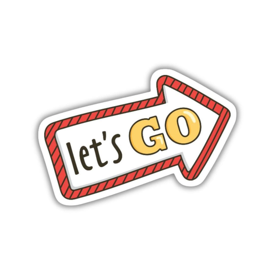 Let's Go Sticker