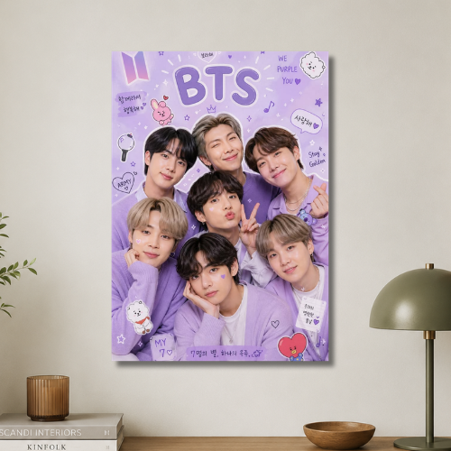 BTS:we purple you wall poster