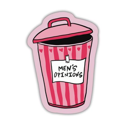 Men's opinion bin Sticker
