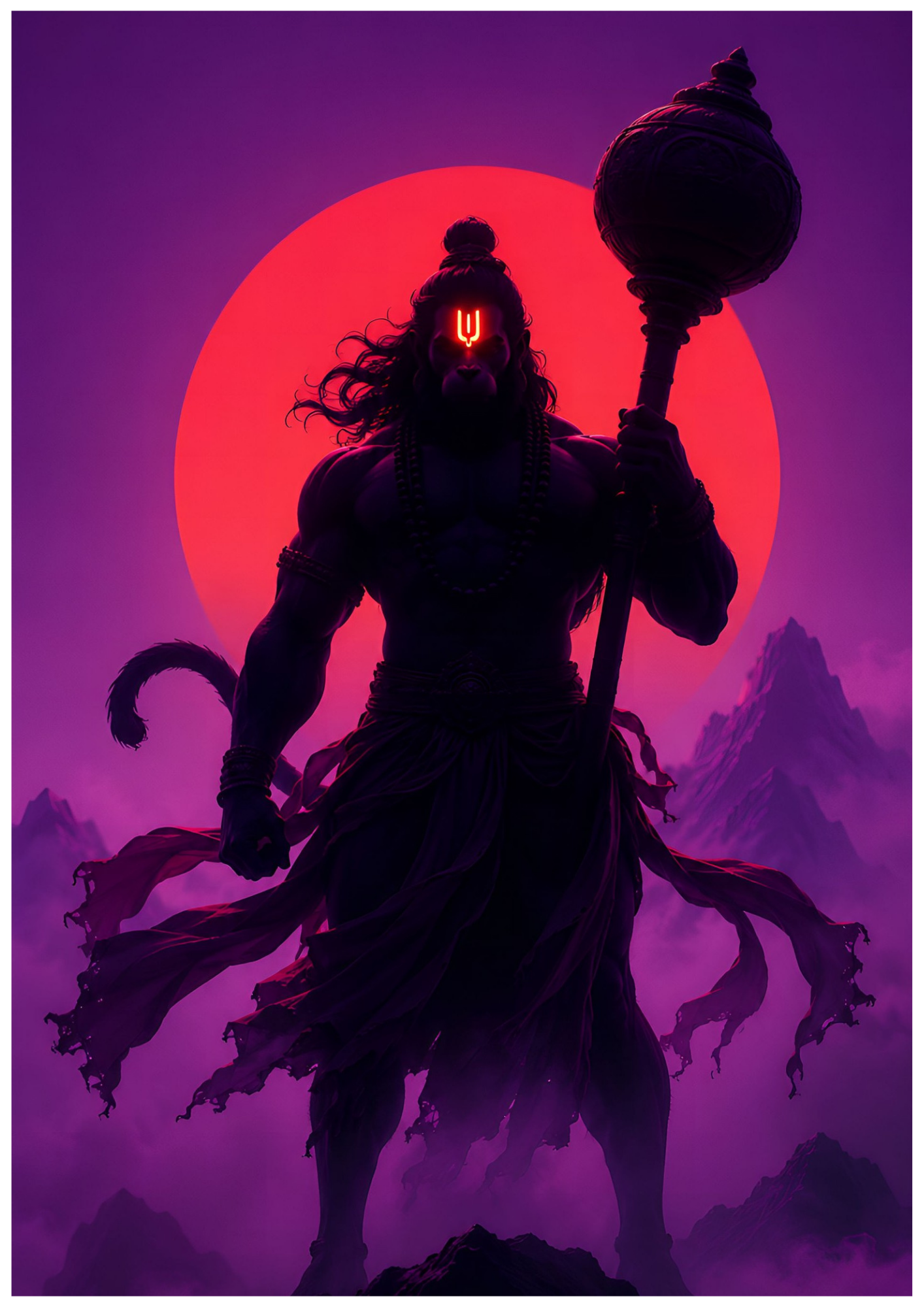 Hanuman Wall Poster Collection (Set of 8)