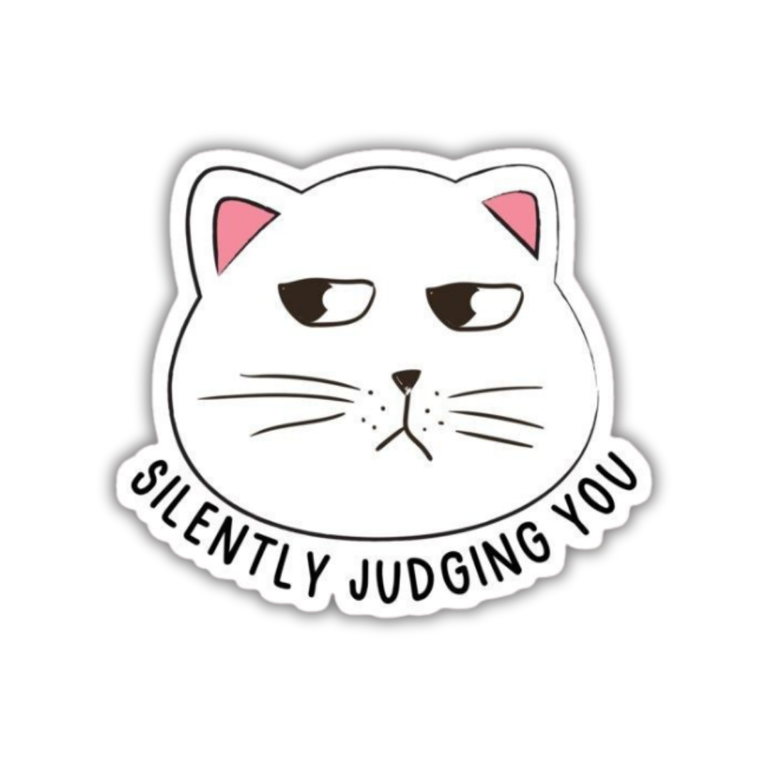 Silently judging you Sticker