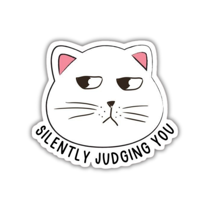 Silently judging you Sticker