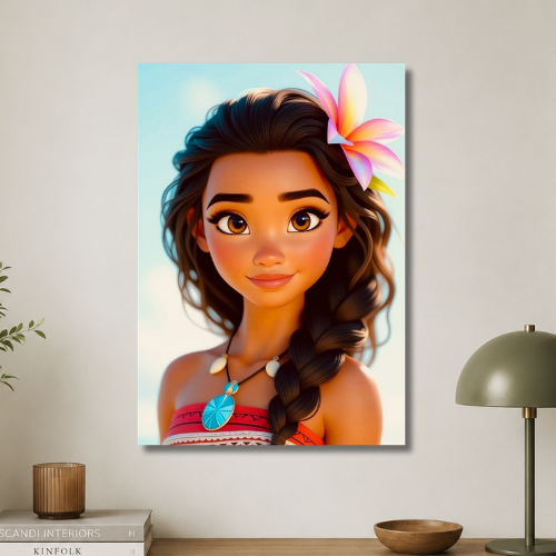 Moana the sea girl wall poster