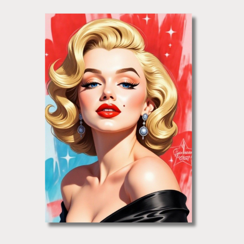 Marylin v3 wall poster