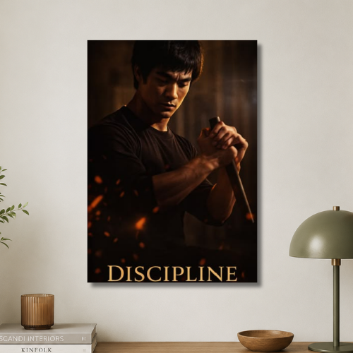 Bruce lee: Discipline wall poster