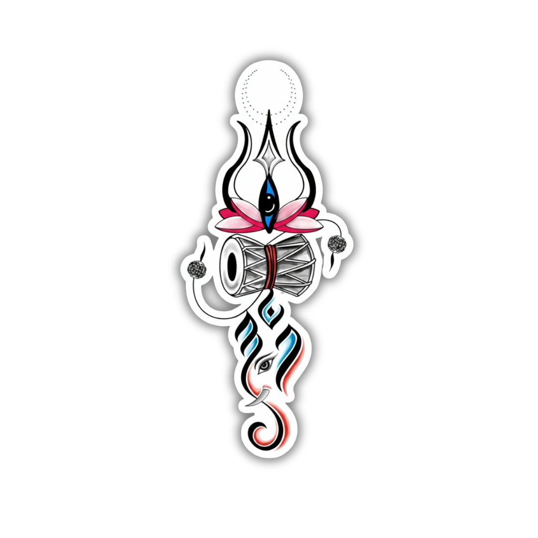Damaru Tatva Sticker