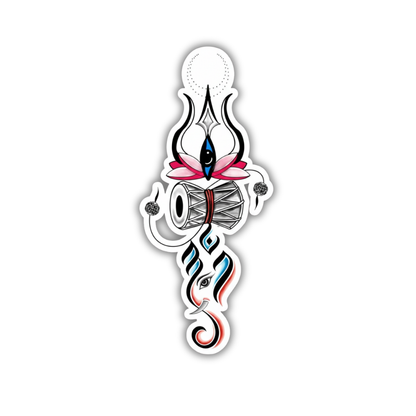 Damaru Tatva Sticker