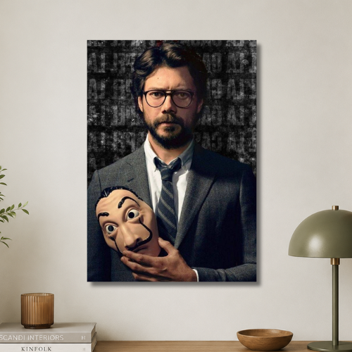 Money heist: profesor wall poster