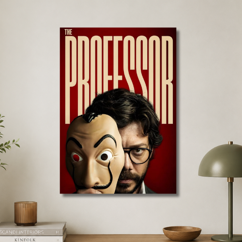 Money heist: the professor wall poster