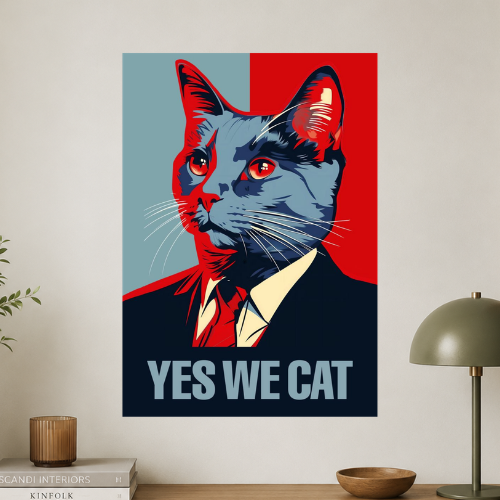 Yes we cat wall poster