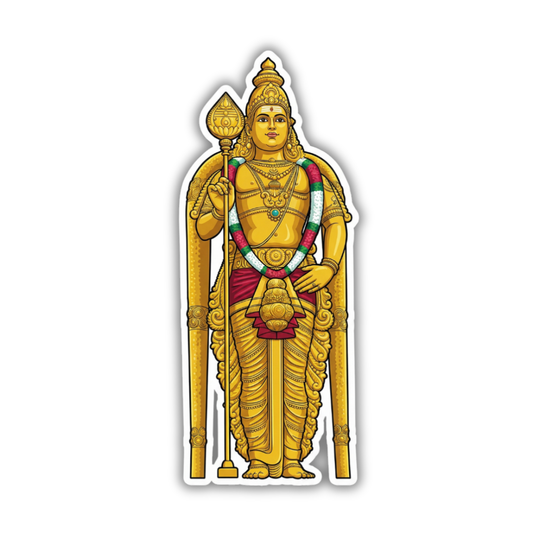 Malaysia Murugan statue sticker