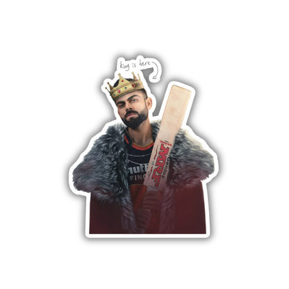 RCB Kohli king sticker
