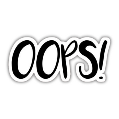 OOPS Sticker