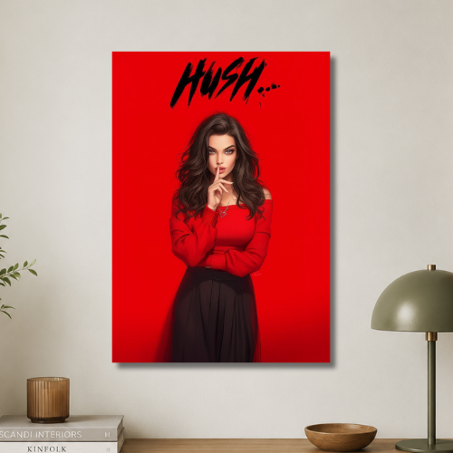 Hush wall poster